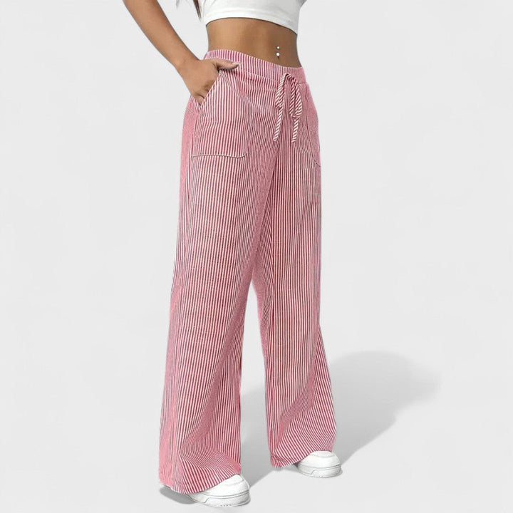 Charlotte - Comfortable wide trousers with elegant details