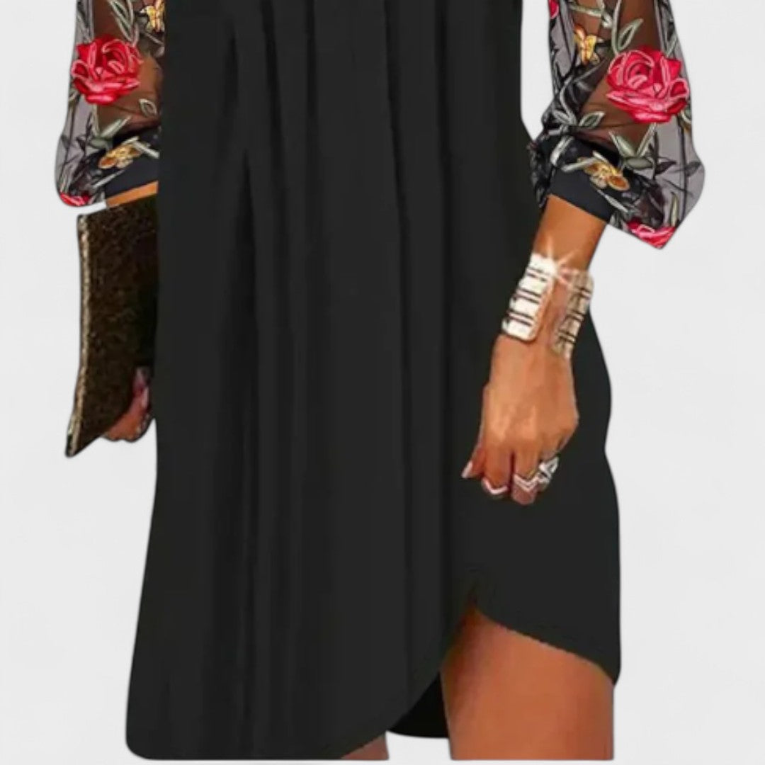 Daniela - Elegant Mini Dress with V-Neck