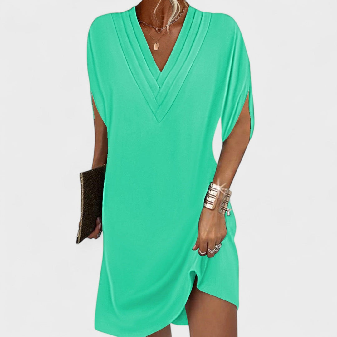 Helena - Elegant Dress with Open Sleeves