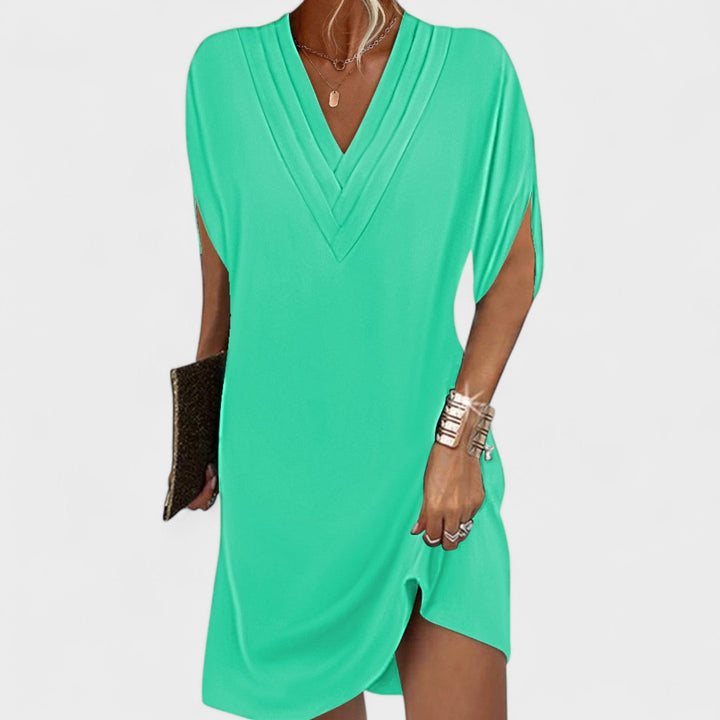 Helena - Elegant Dress with Open Sleeves
