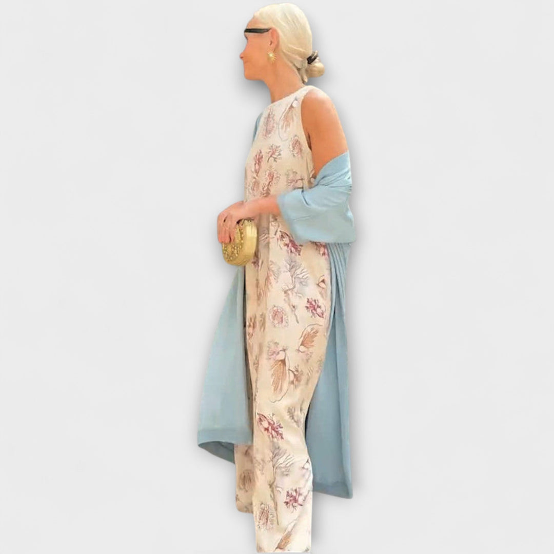 Julia – Maxi dress with matching cardigan