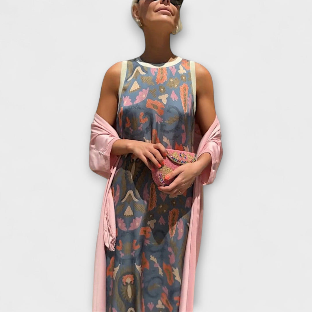 Julia – Maxi dress with matching cardigan
