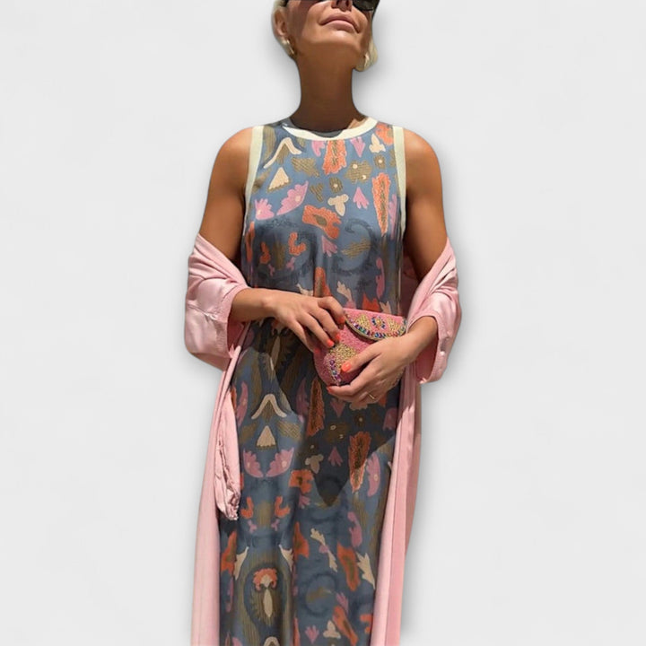 Julia – Maxi dress with matching cardigan