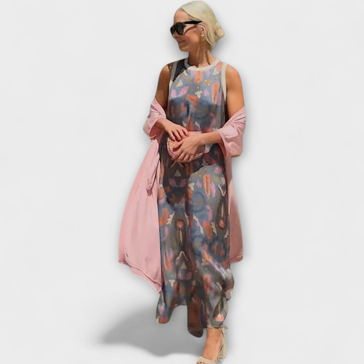 Julia – Maxi dress with matching cardigan